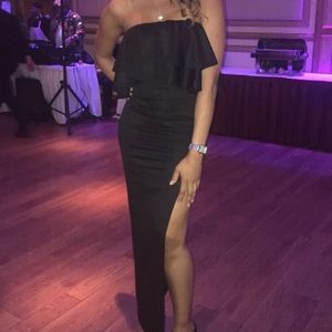 Strapless Peplum Dress